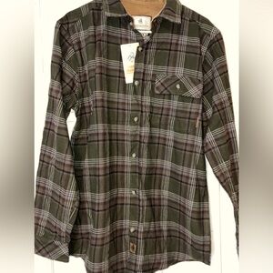 NWT Men’s Green Flannel